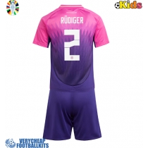 Germany Antonio Rudiger #2 Replica Away Minikit Euro 2024 Short Sleeve (+ pants)